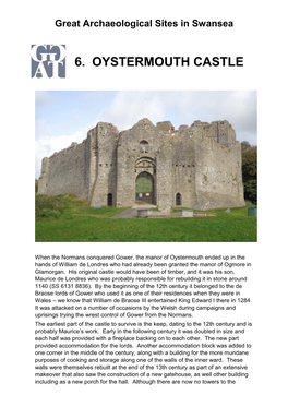 6. Oystermouth Castle