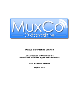 Muxco Oxfordshire Limited