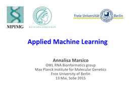 Applied Machine Learning