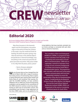 CREW Newsletter – 2021