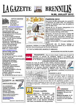 N.88, Juillet 2012 Pardon 2012