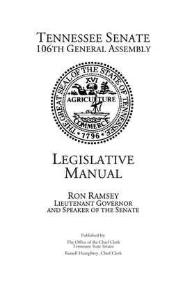 The Senate Legislative Manual