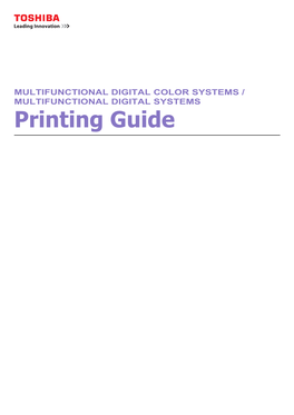 Printing Guide