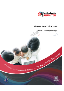 Master in Architecture (Urban Landscape Design)