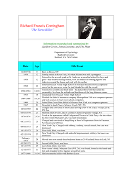 Richard Francis Cottingham “The Torso Killer”