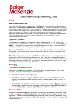 Global Restructuring & Insolvency Guide