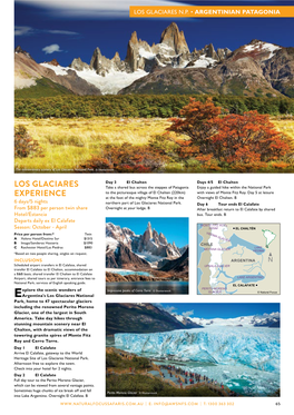 Los Glaciares Experience