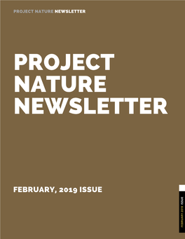 Project Nature Newsletter-February 2019