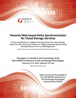 Towards Web-Based Delta Synchronization for Cloud Storage Services