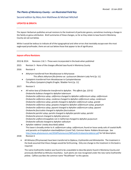 The Plants of Monterey County – an Illustrated Field Key Second Edition by Mary Ann Matthews & Michael Mitchell