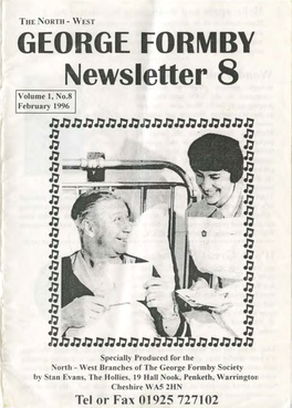 Newsletter 8 Volume 1, No.8 February 1996