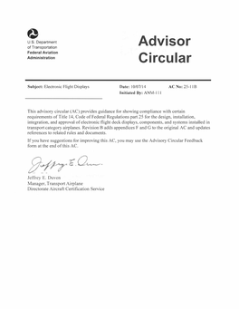 Advisory Circular (AC) 25-11B