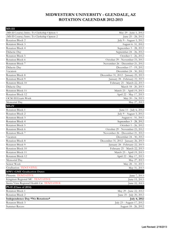 AZ Rotation Schedule.Xlsx