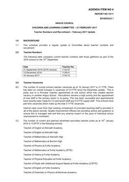 Information Report for the Period 12 December to 6 February 2017