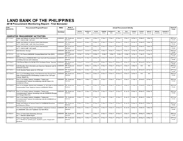 Procurement Monitoring Report As of 30 June 2018