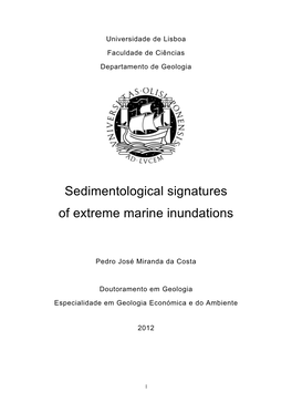 Sedimentological Signatures of Extreme Marine Inundations