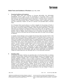 Global Terms and Conditions of Purchase, May 2006.Pdf