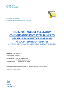 The Importance of Vegetation Configuration in Coastal