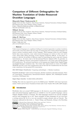 Comparison of Different Orthographies for Machine