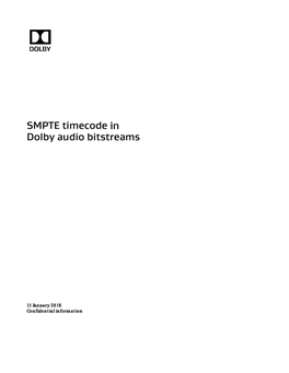 Cloud Download SMPTE Timecode in Dolby Audio Bitstreams Go