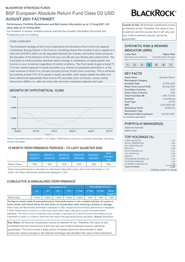 Factsheet BSF European Absolute Return Fund Class D2