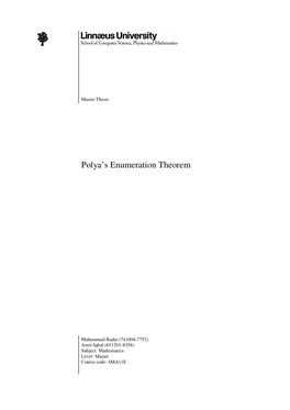 Polya's Enumeration Theorem