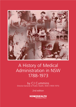 A History of Medical Administration in NSW 1788-1973