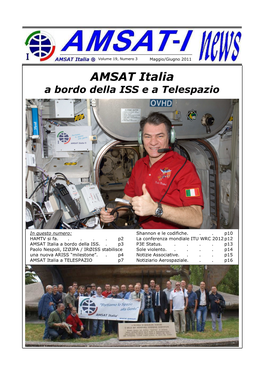 AMSAT Italia a Bordo Della ISS E a Telespazio