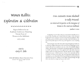 Women Rabbis