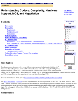 Understanding Codecs: Complexity, Hardware Support, MOS, and Negotiation