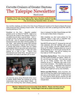 March 06 Newsletter