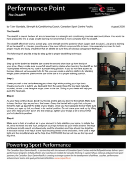 The Deadlift [PDF]