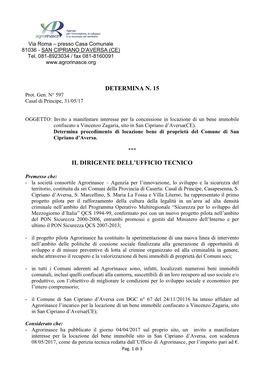 Determina 15 Del 31/05/2017.Pdf