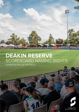 Deakin Reserve Scoreboard Naming Rights Expressions of Interest