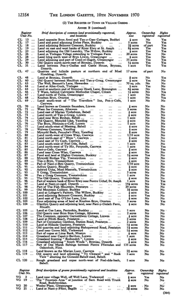 1235.4 the LONDON GAZETTE, Lora NOVEMBER 1970