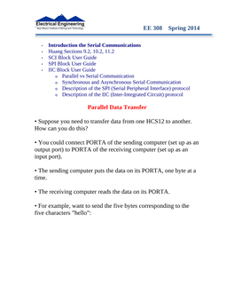 Introduction to Serial Communications