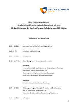 Programm 2020