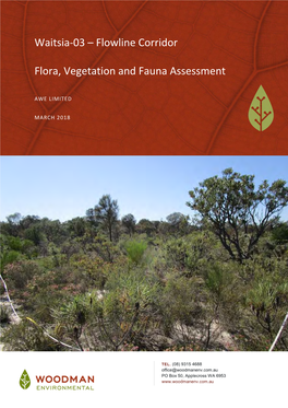 Flora, Vegetation and Fauna Assessment.Pdf
