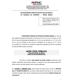 Primeira Promotoria De Justiça Da Comarca De Curvelo