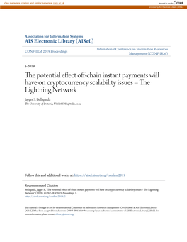 The Lightning Network Jagger S