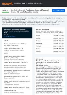 BUS Bus Time Schedule & Line Route