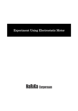 Experiment Using Electrostatic Motor