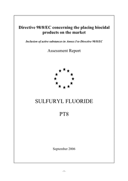 Sulfuryl Fluoride