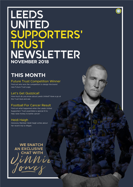 Leeds United Supporters' Trust Newsletter November 2018