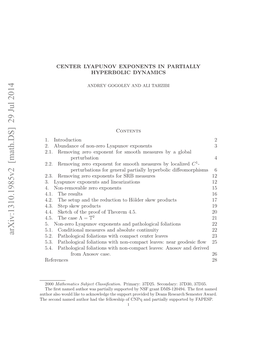 Center Lyapunov Exponents in Partially Hyperbolic Dynamics