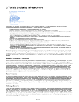 2 Tunisia Logistics Infrastructure
