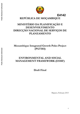 Environmental and Social Management Framework (Esmf)