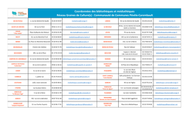 Coordonnées Des Bibliothèques Et Médiathèques Réseau Graines De Culture(S) - Communauté De Communes Pévèle-Carembault