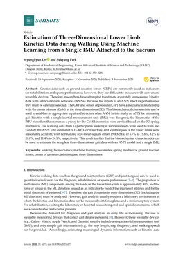 Estimation of Three-Dimensional Lower Limb Kinetics Data During Walking Using Machine Learning from a Single IMU Attached to the Sacrum