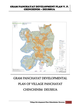 Gram Panchayat Development Plan Vp Chinchinim – Deussua